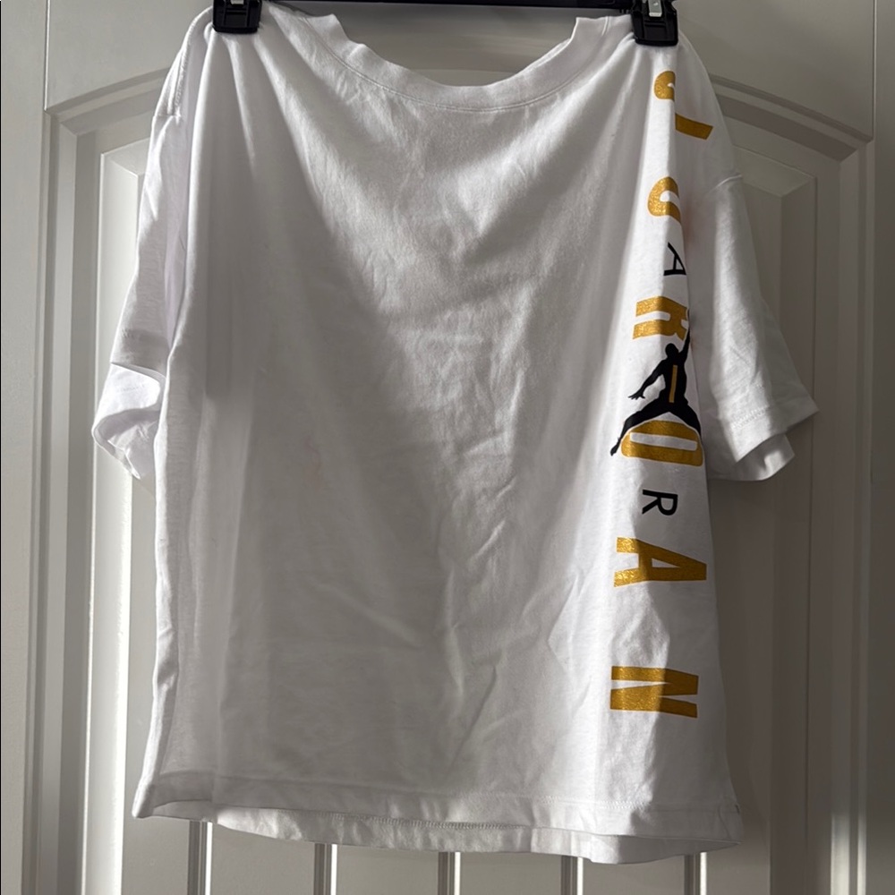 White and Gold Jordan T-Shirt